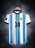 Argentina Football Jersey No 10 Messi Print Premium Drifit Sports T-Shirt for Men