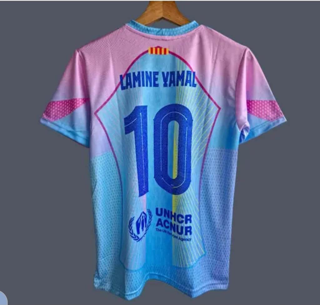 Barcelona special edition Yamal jersey sky blue