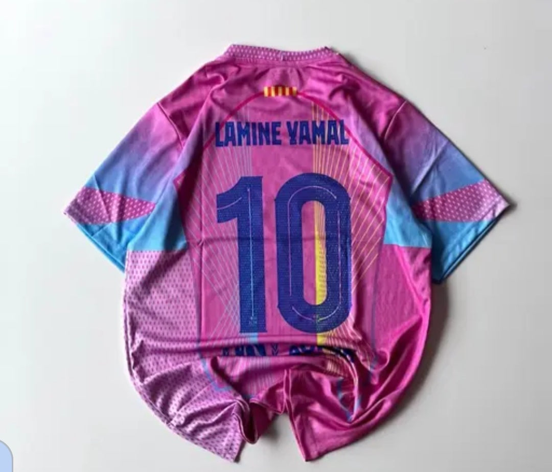 Lamine yamal pink edition 25/26 Barcelona jersey