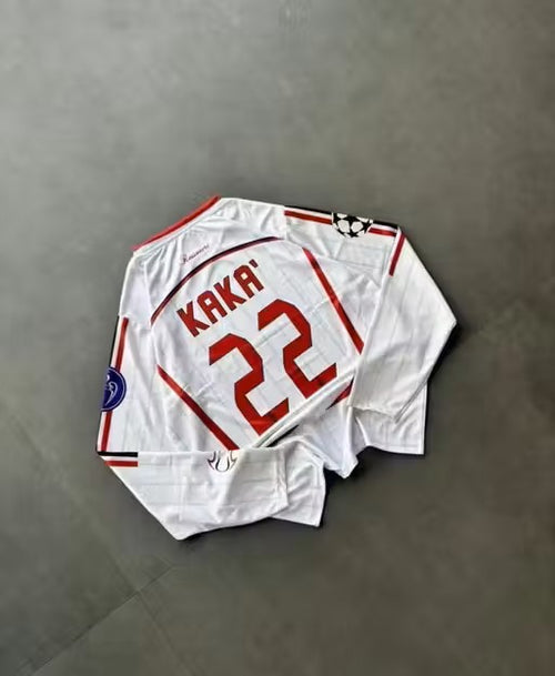 AC Milan Away Jersey – Kaká #22 Edition | Retro Long Sleeve Football T-Shirt